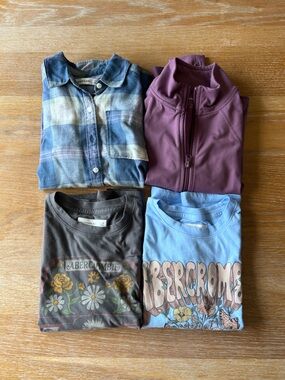 Girls Abercrombie Shirt Lot Size 7/8